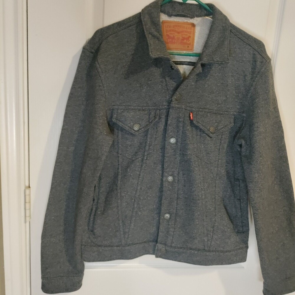 Levi's Women's Jacket 100% Cotton Gray Size Medium.